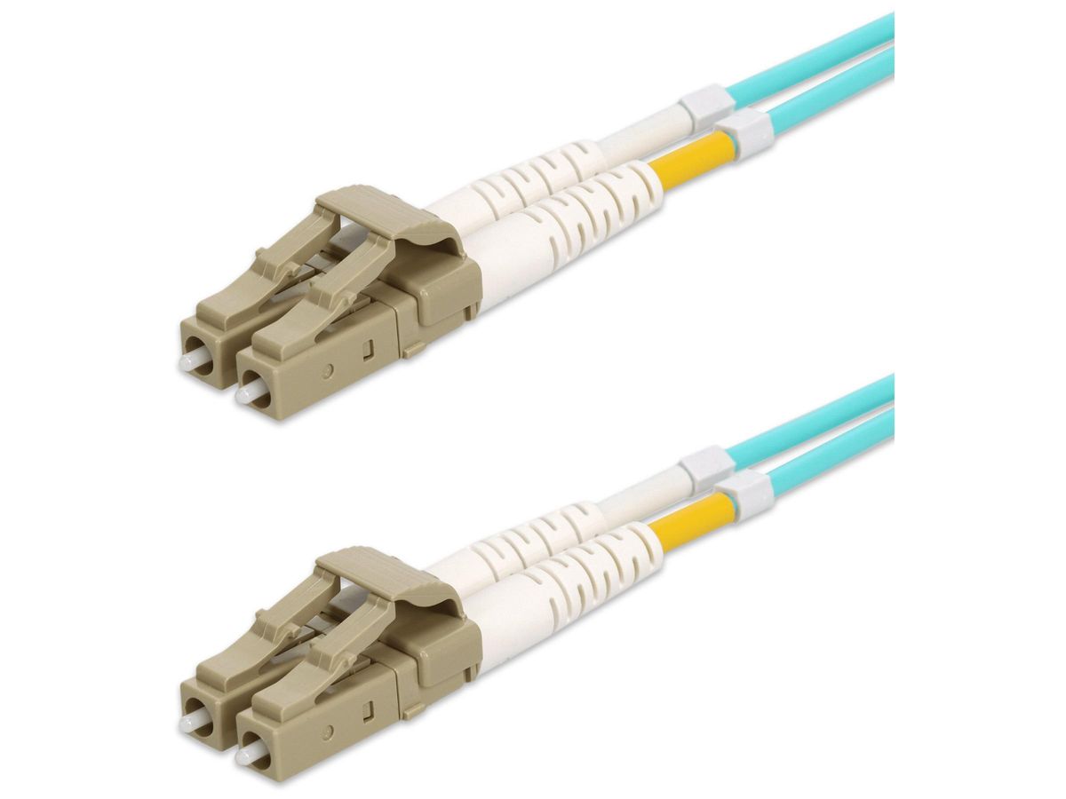 Cable de conexión de fibra óptica Add-On75M Lc M/M Om3 Aqua