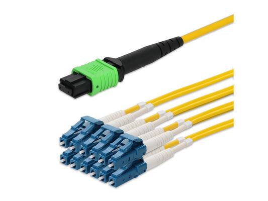 Câble de distribution jaune Add-On2M MPO vers 12XLC OS2