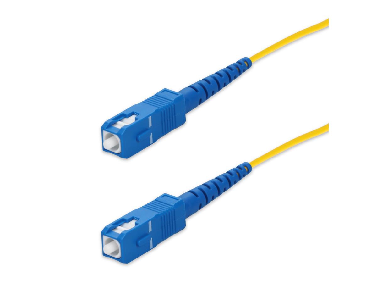 Câble patch fibre optique jaune Add-On15M SC M/M Os2