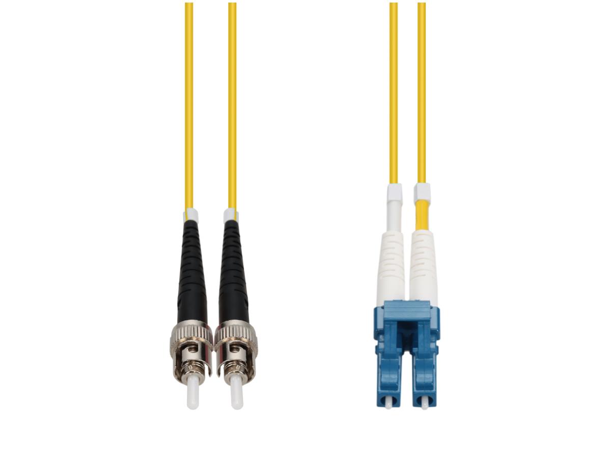 Cable de conexión dúplex amarillo adicional de 1 M Lc a St OS2