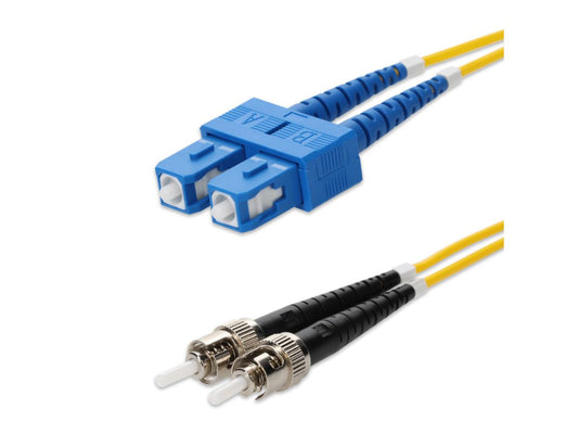 Câble de raccordement duplex jaune Add-On1M SC vers ST OS2