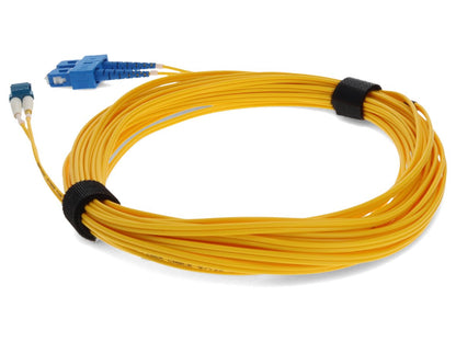 Cable de conexión dúplex amarillo adicional de 15 M Lc a USC OS2