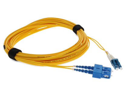 Cable de conexión dúplex amarillo adicional de 15 M Lc a USC OS2