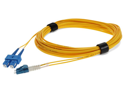 Cable de conexión dúplex amarillo adicional de 15 M Lc a USC OS2