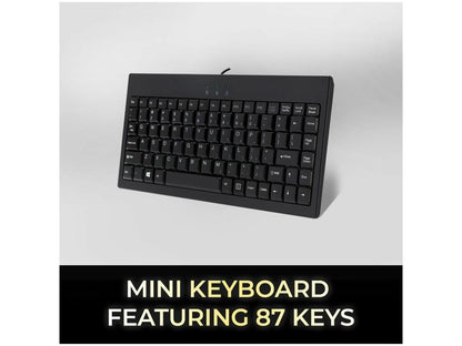 Mini-capuchon LED Kybd noir USB-Ps/2 Combo