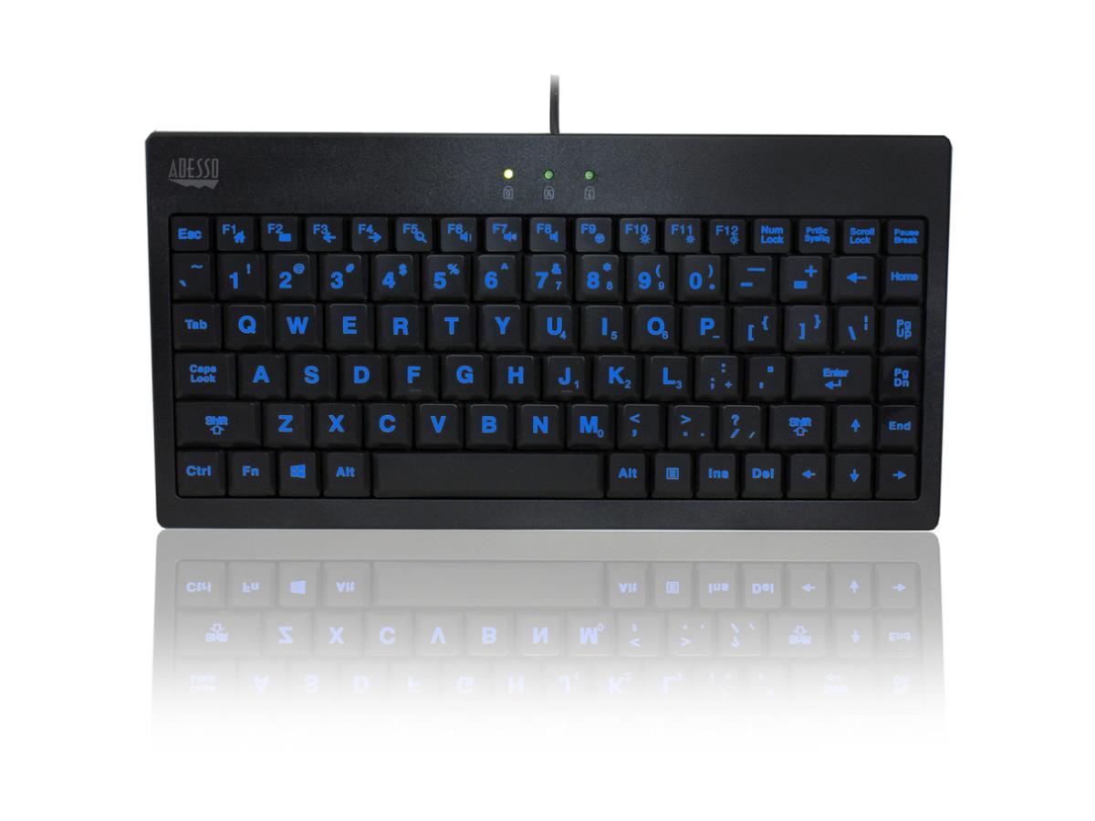 Mini clé USB illuminée Kybd/Vert/Bleu