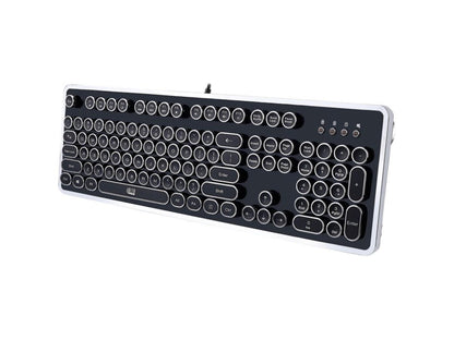 Teclado USB negro con interruptores de teclas