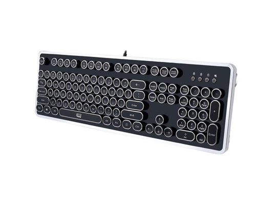 Clavier USB noir avec interrupteurs à touches