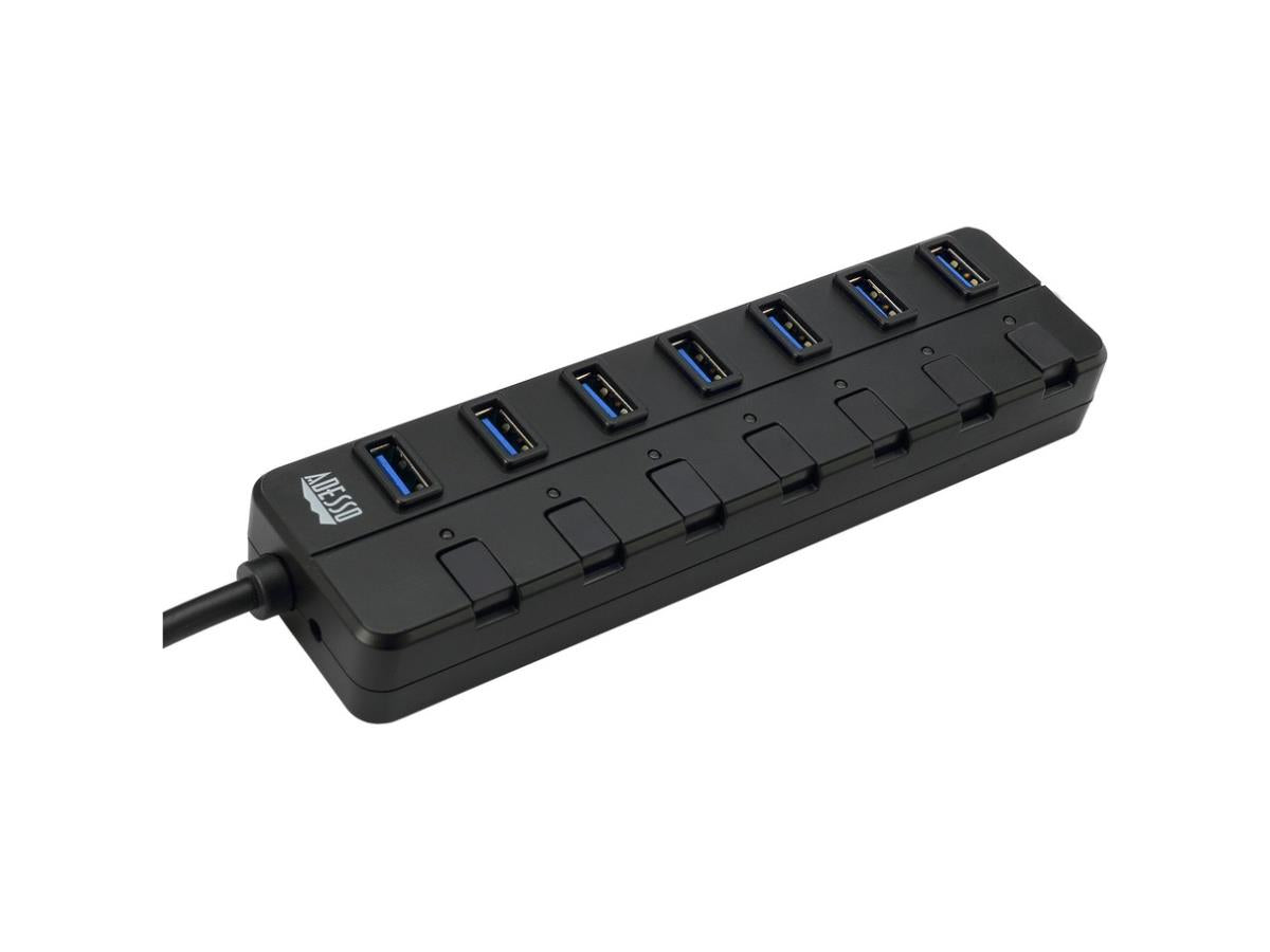 7 Prts Usb 3.0 Hub Up To 7 Devices
