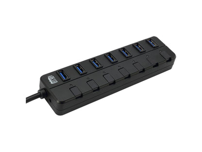 7 Prts Usb 3.0 Hub Up To 7 Devices
