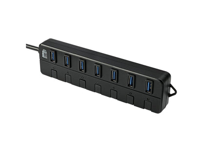 7 Prts Usb 3.0 Hub Up To 7 Devices