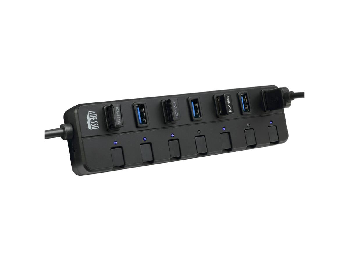 7 Prts Usb 3.0 Hub Up To 7 Devices