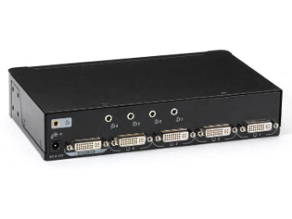 Black Box Corp 1 X 4 Dvi-D Splitter Withaudio And Hdcp