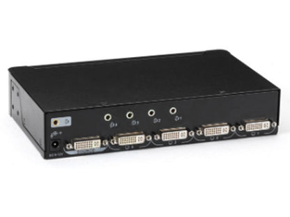 Black Box Corp 1 X 4 Dvi-D Splitter Withaudio And Hdcp