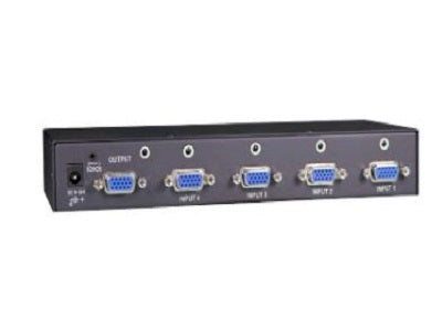 Black Box Corp 4 X 1 Vga Switch With Serial And Audio