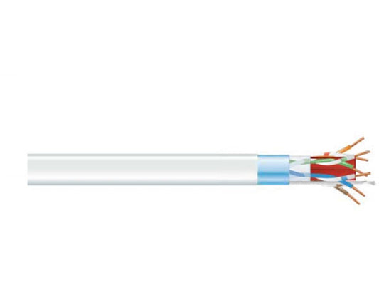 Cable blindado Cat6A a granel de Black Box Corp. F/UTP 1000 PVC blanco