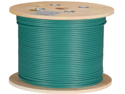 Cable blindado Cat6A a granel F/UTP 1000 de Black Box Corp, color verde
