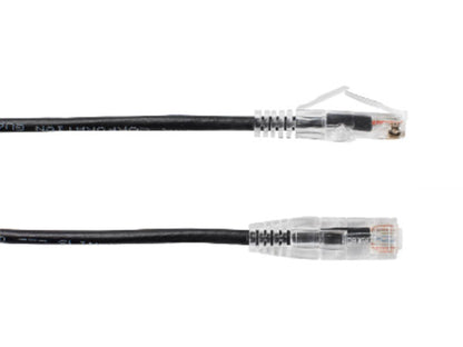 Cable Slim-Net de PVC de calibre 28, sin enganches, color negro, 90 cm (3 pies) de Black Box Corp.