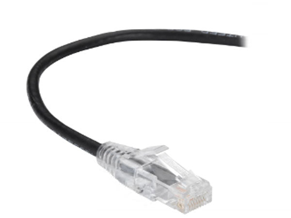 Cable Slim-Net de PVC de calibre 28, sin enganches, color negro, 90 cm (3 pies) de Black Box Corp.