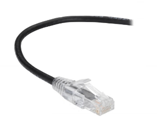 Cable Slim-Net de PVC de calibre 28, sin enganches, color negro, 90 cm (3 pies) de Black Box Corp.