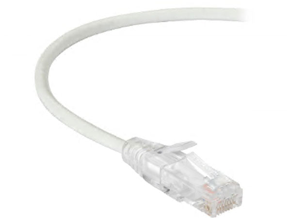 Cable Slim-Net Cat6A blanco de 2,13 m (7 pies) de Black Box Corp.