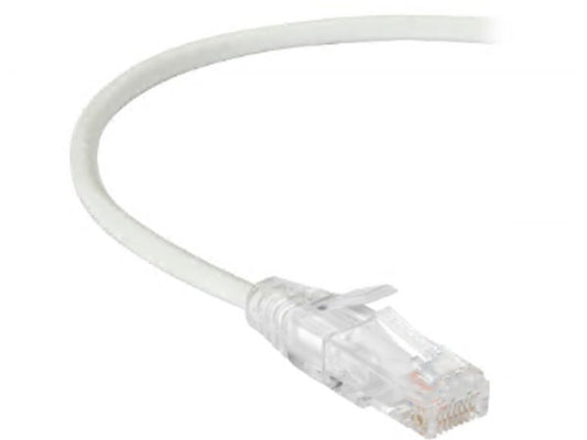 Cable Slim-Net Cat6A blanco de 2,13 m (7 pies) de Black Box Corp.