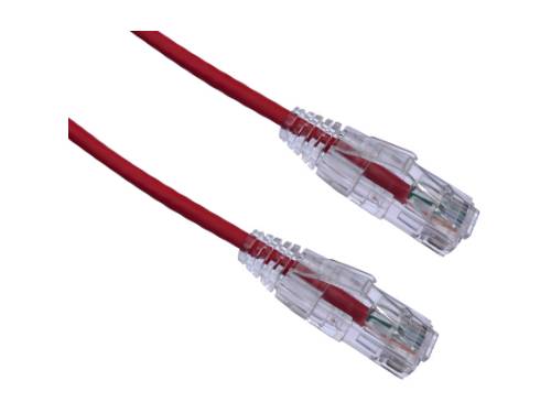 Cable de conexión Axiom Cat6 Bendnflex ultrafino sin enganches de 6 m, 550 MHz (rojo)