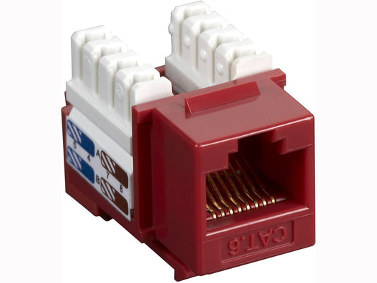 Prise Keystone Cat6 rouge de Black Box Corp
