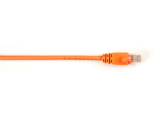Patch de protection moulé Cat6 Black Box Corp, orange, 60 cm