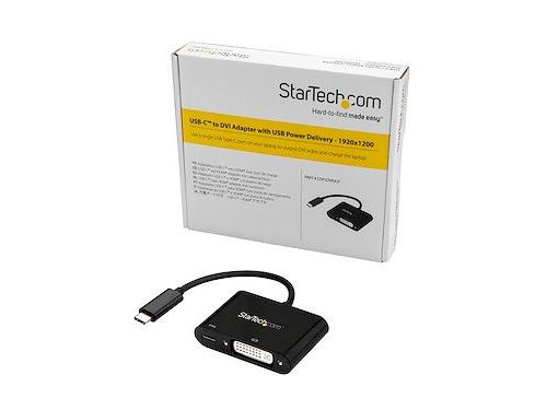 Adaptador USB C a DVI con suministro de energía