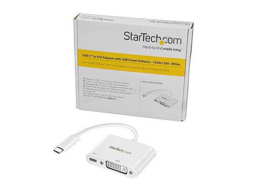 Adaptador USB C a DVI con suministro de energía