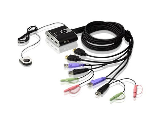 2-Port Hd Usb Cbl Kvm W/ Video
