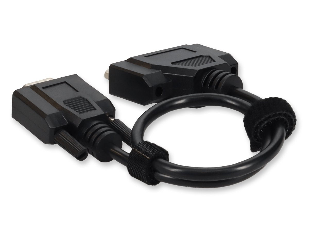 Add-On 1Ft Db-25/Db-9 F/M Black Adapter Cable
