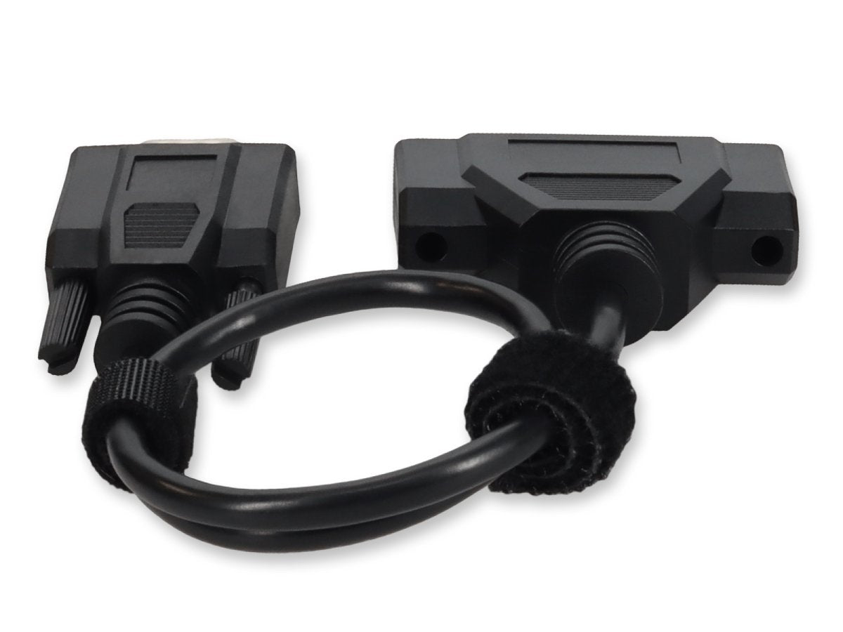 Add-On 1Ft Db-25/Db-9 F/M Black Adapter Cable