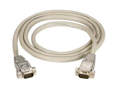 Capots de protection contre les interférences électromagnétiques (EMI/RFI) DB9 de Black Box Corp, M/F, 1,5 m