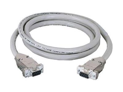 Capots de protection pour câbles Emi/Rfi DB9 Black Box Corp, M/M, 50 pi 15,2 m