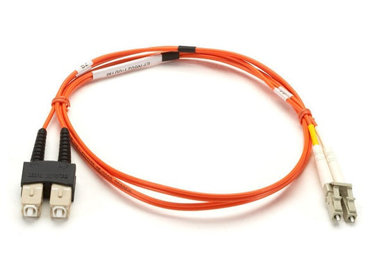Fibra óptica multimodo dúplex de PVC de 50 micras de Black Box Corp, 3 m