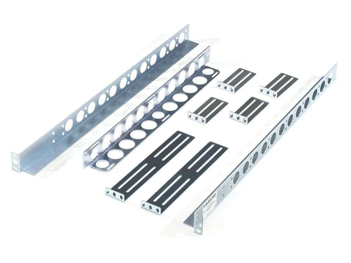 Rieles de montaje Black Box Corp Pment, 1U, 2 postes Emr2-1U