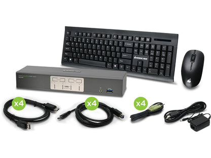 Écran Iogear 4-Prt 4K UHD