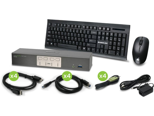 Écran Iogear 4-Prt 4K UHD