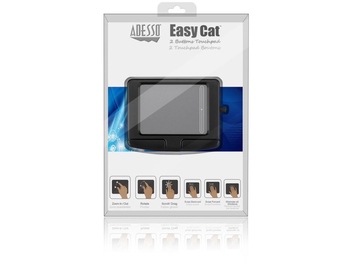 Pavé tactile Cirque Easycat 2 boutons USB noir