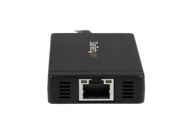 Hub USB C de 3 puertos GbE C a adaptador de corriente A