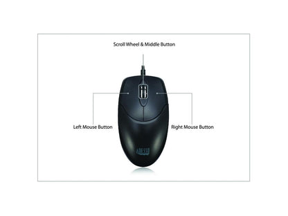 3-Btn 1600 Dpi Lsr Mse,Usb,Blk,Fast