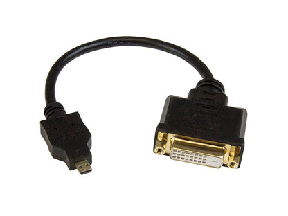 Adaptador Micro HDMI a DVI-D de 8 pulgadas (macho/hembra) de Startech.com - Micro HDMI de 8 pulgadas