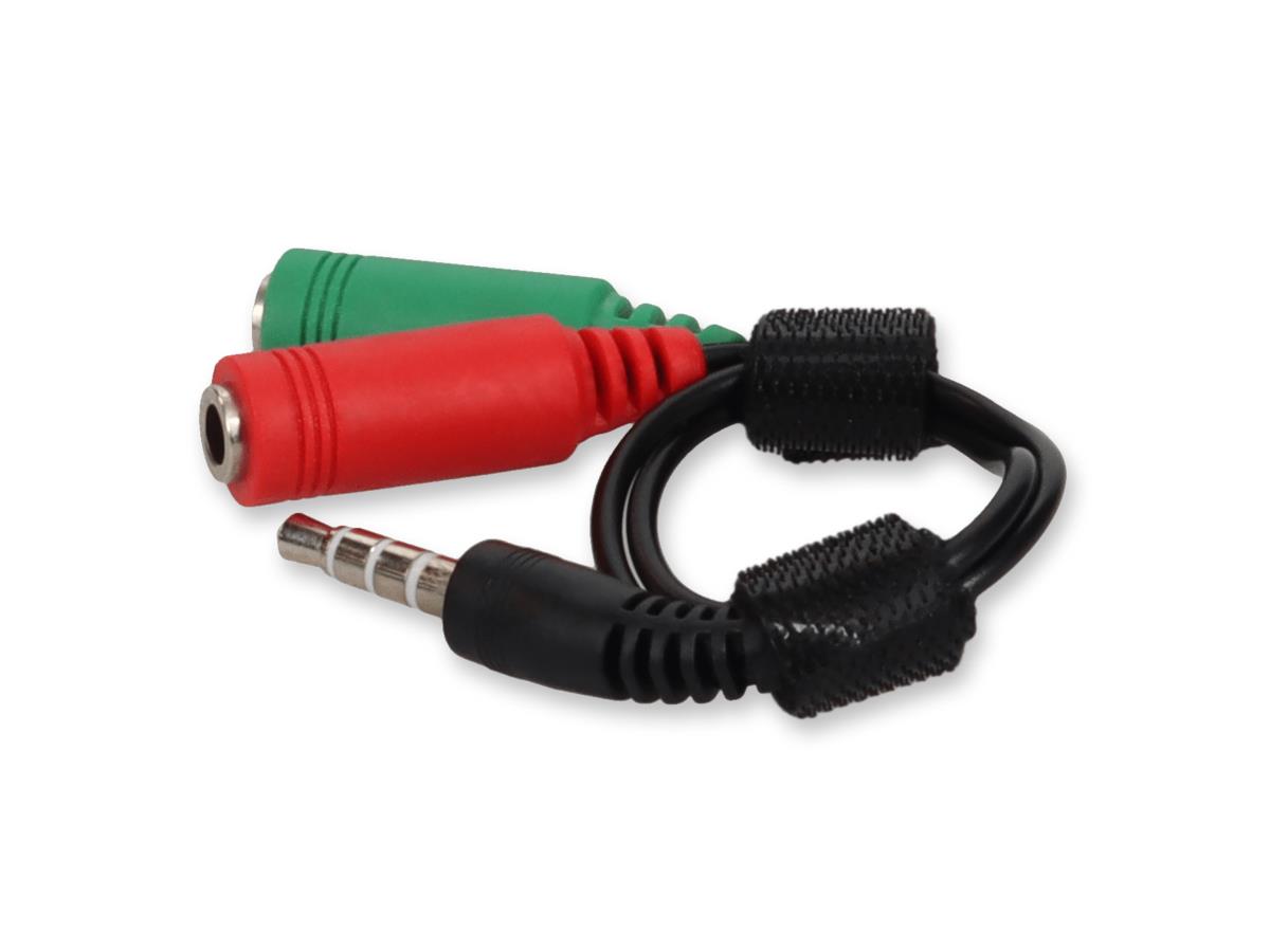 Add-On8In Audio M/F Black Cable