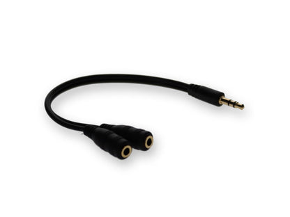 Add-On5Pk 8In Audio M/F Splitter Cable