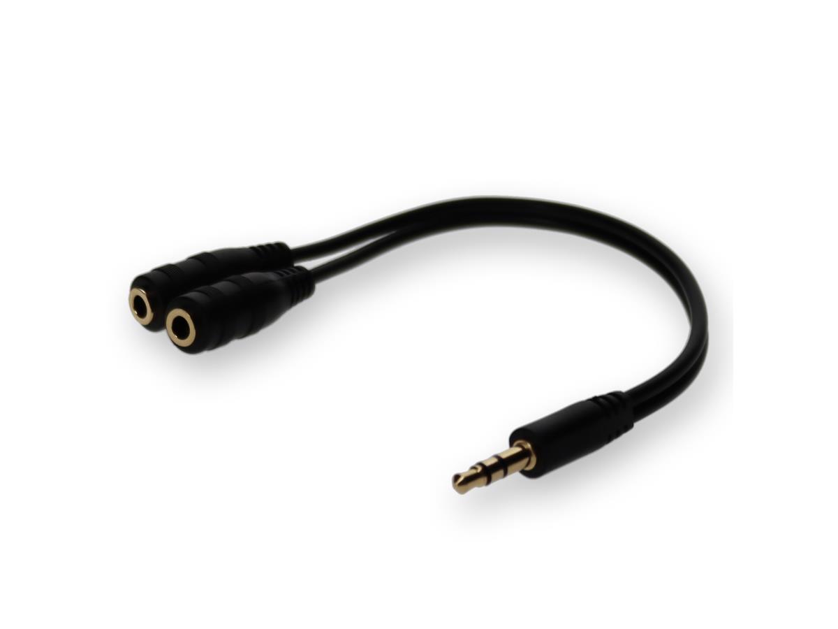 Add-On5Pk 8In Audio M/F Splitter Cable
