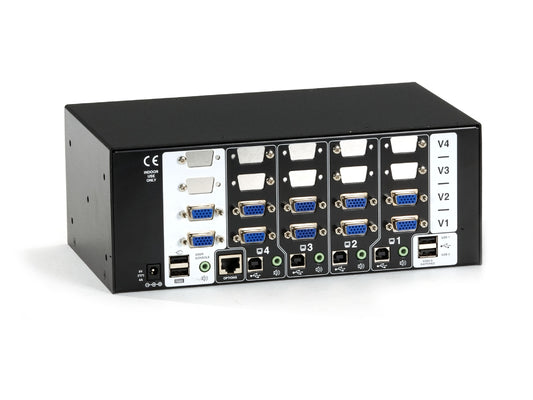Cabezal de aluminio Black Box Corp con emulación USB real KV3204A