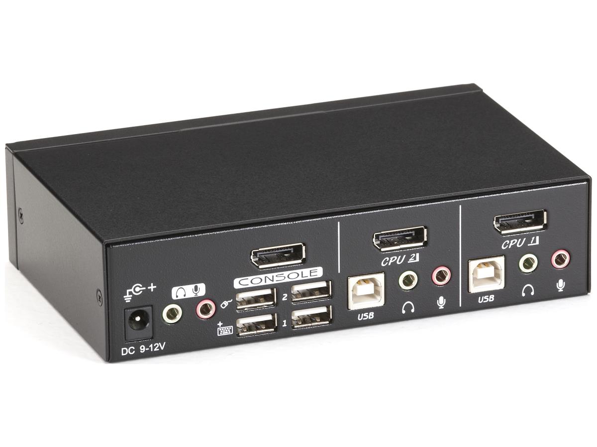 Puerto KVM con USB y AUDIO de Black Box Corp. KV9702A
