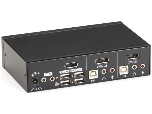 Black Box Corp Isplay Port Kvm With Usb And Aud Kv9702A